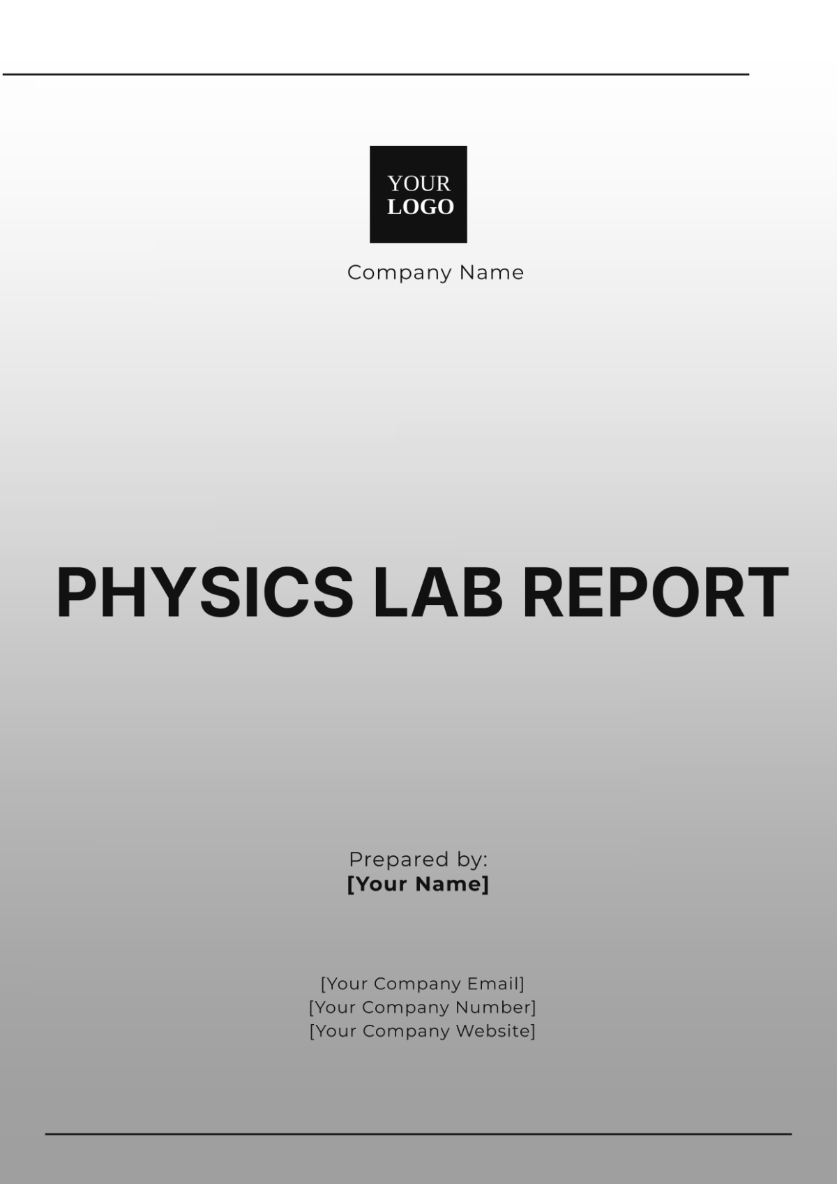 Physics Lab Report Template - Edit Online & Download