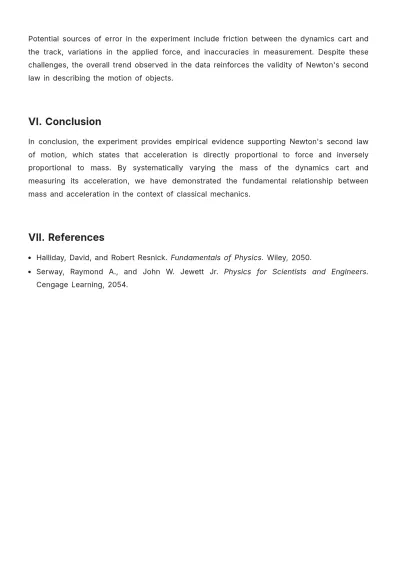 Free Physics Lab Report Template to Edit Online