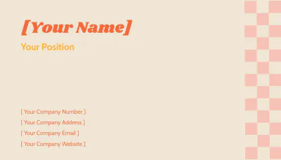 Free Retro Business Card Template to Edit Online