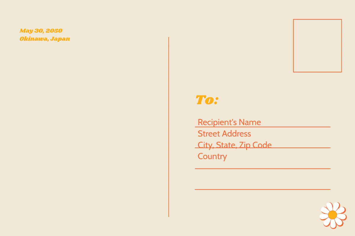 Free Retro Post Card Template to Edit Online