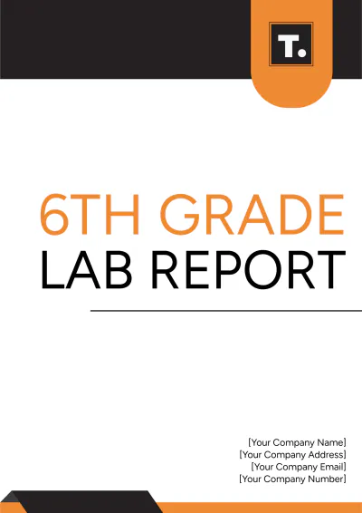 Free 6th Grade Lab Report Template to Edit Online