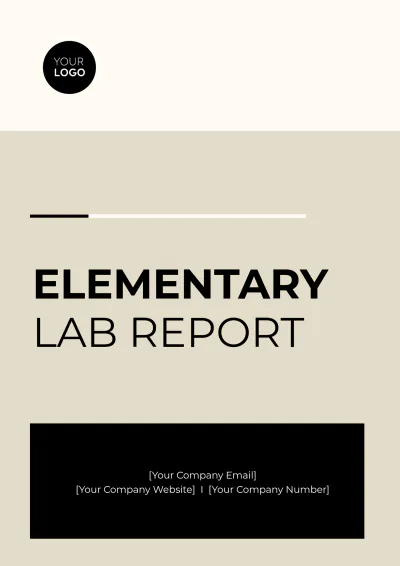 Free Elementary Lab Report Template to Edit Online