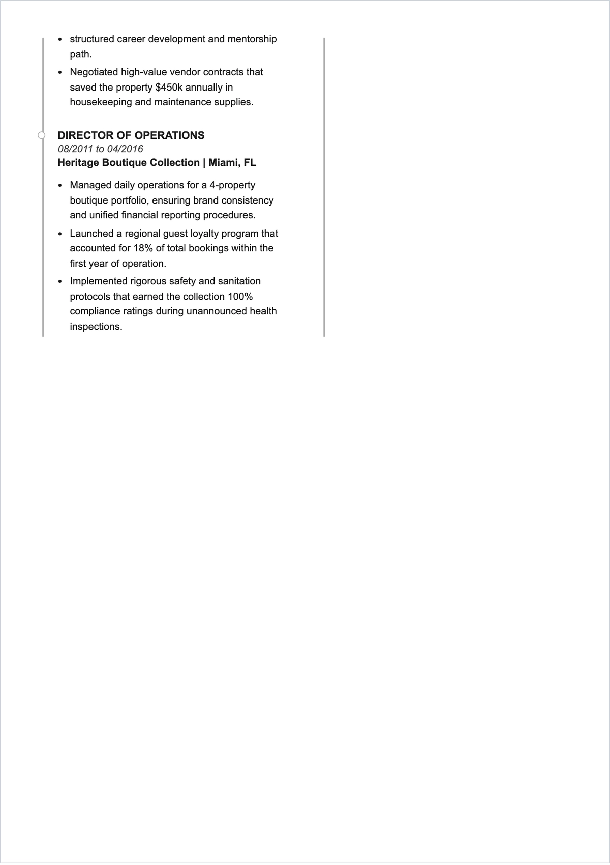 Free General Manager ATS Resume Template, AI Resume Builder