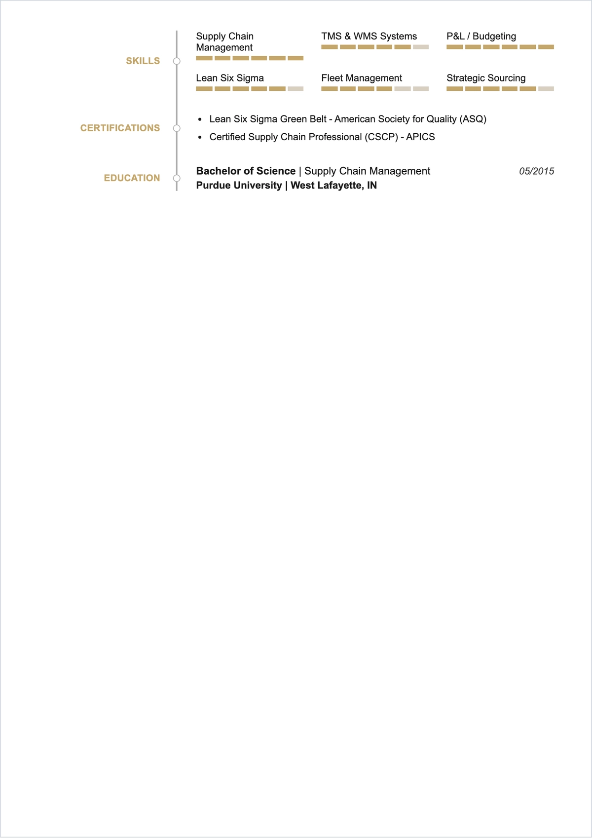 Free Manager ATS Resume Template, AI Resume Builder