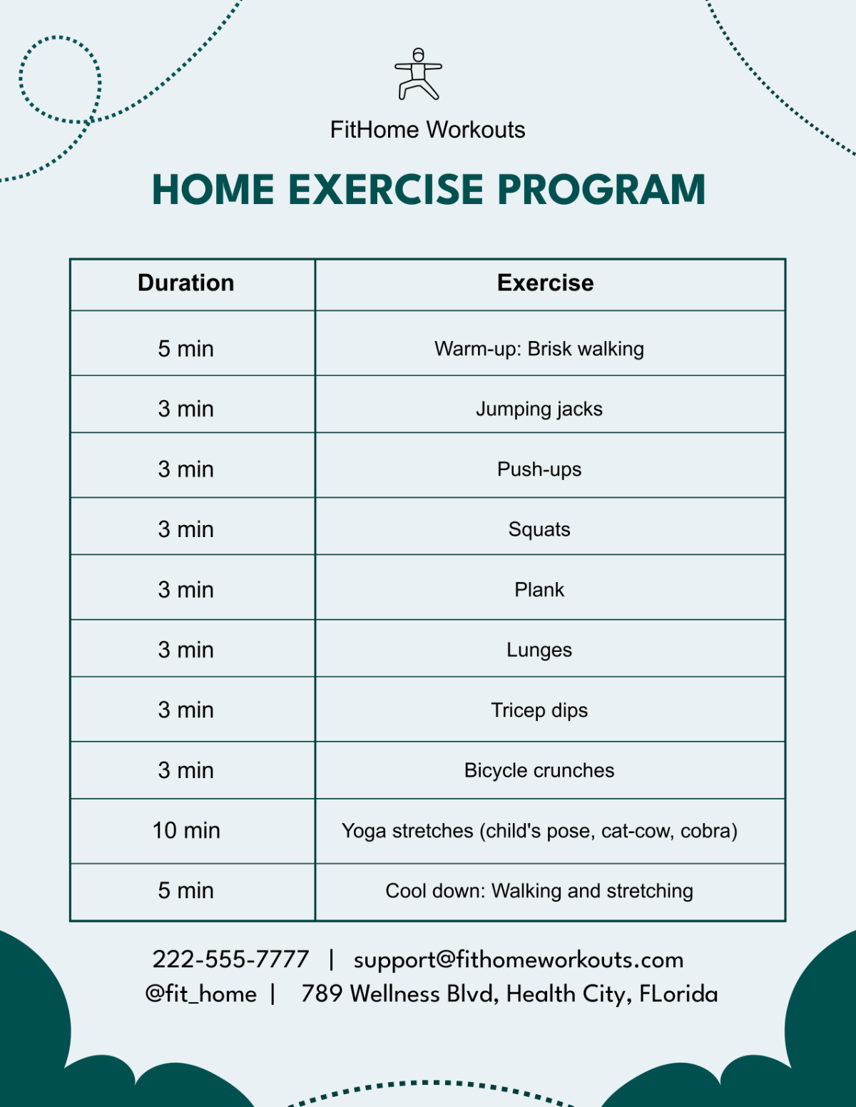 Home Exercise Program