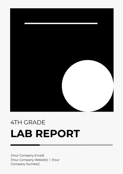 Free 4th Grade Lab Report Template to Edit Online