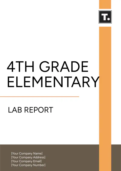Free 4th Grade Elementary Lab Report Template to Edit Online