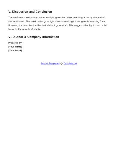 Free 4th Grade Elementary Lab Report Template to Edit Online