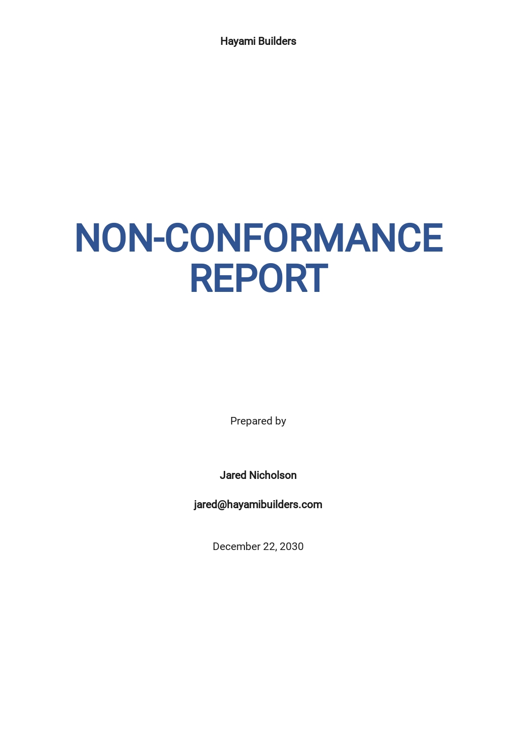 Free NonConformance Word Templates, 14+ Download