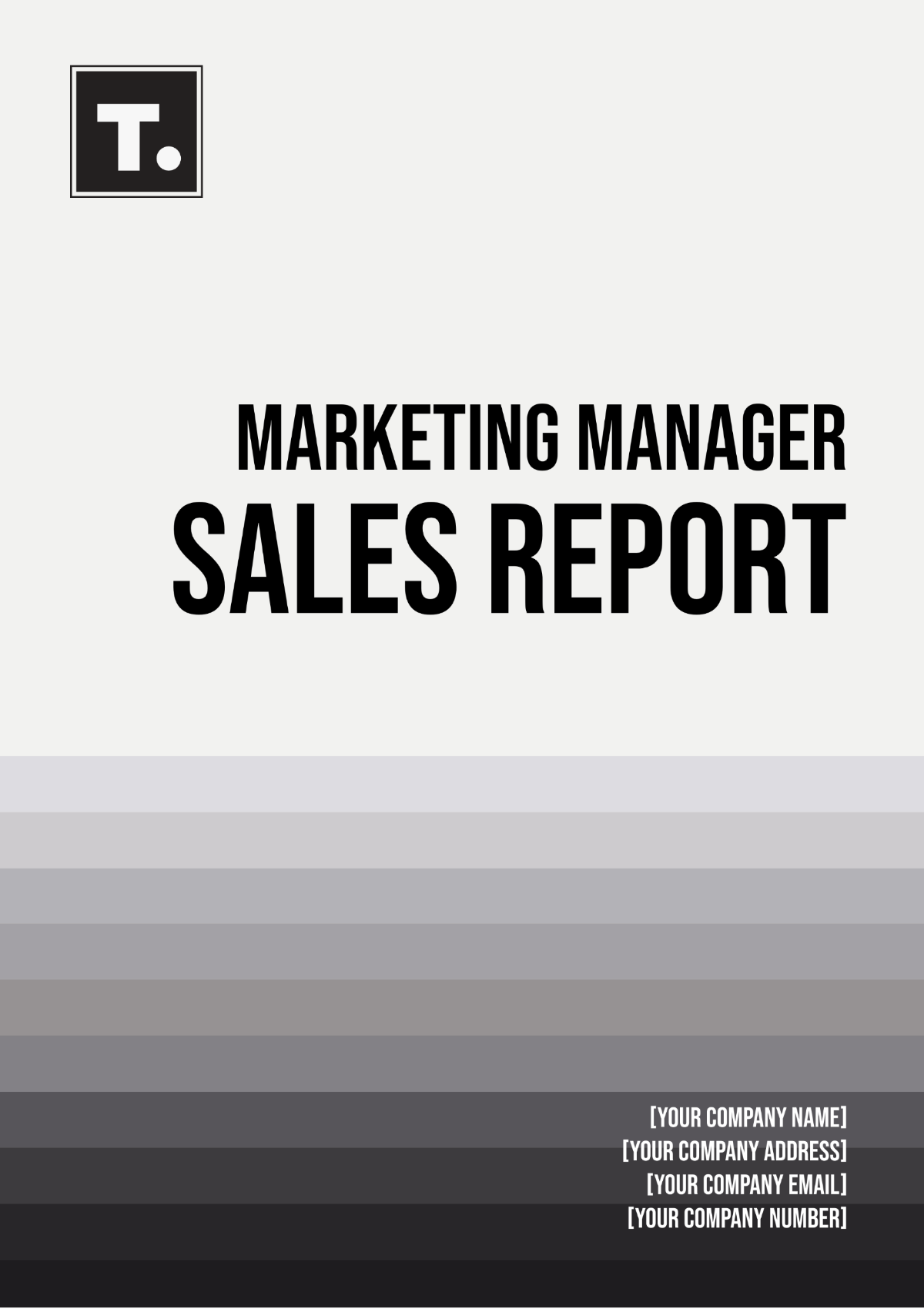 Marketing Manager Sales Report Template - Edit Online & Download