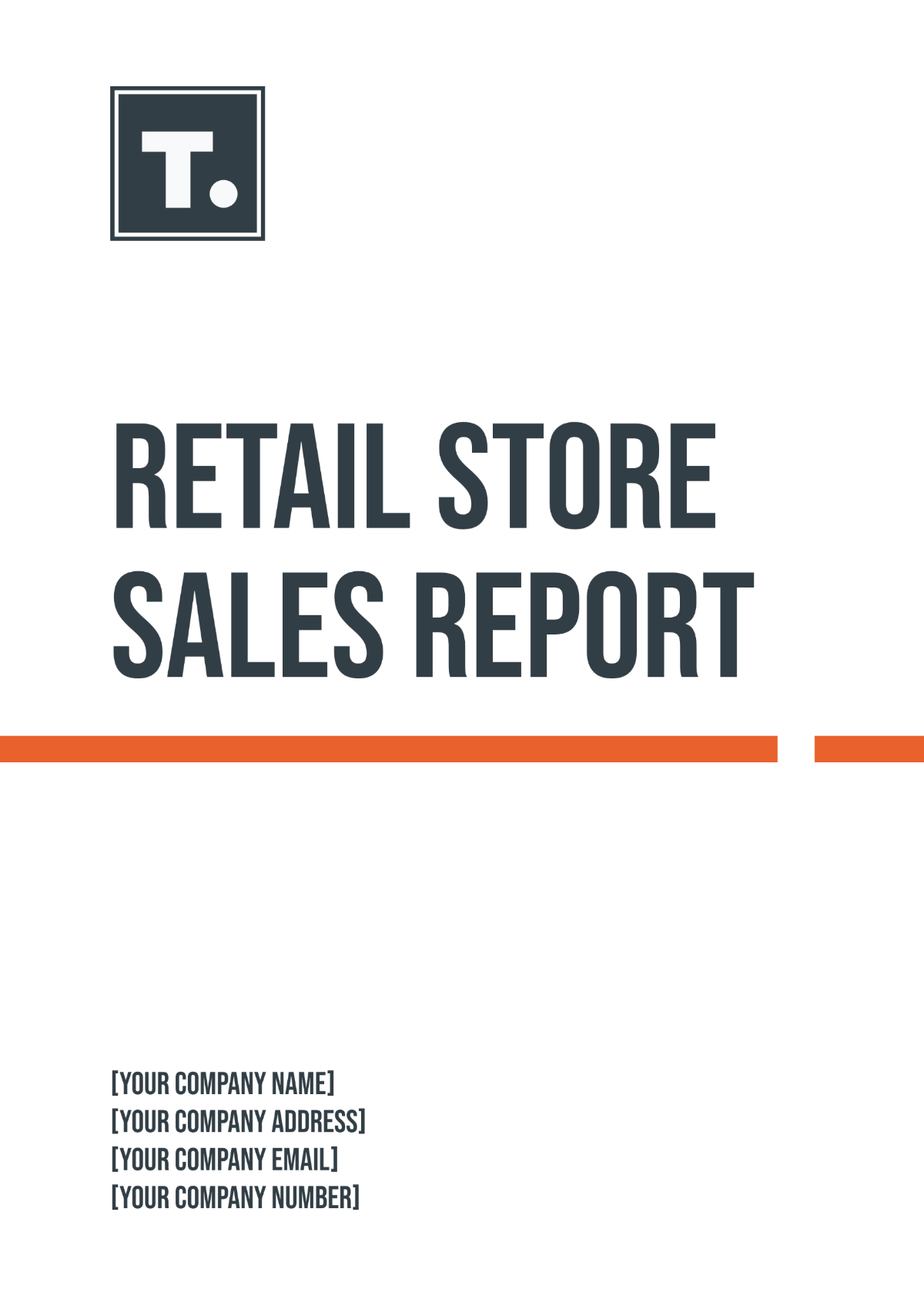 Retail Store Sales Report Template - Edit Online & Download