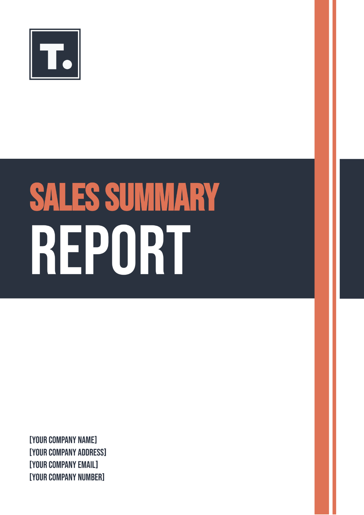 Sales Summary Report Template - Edit Online & Download