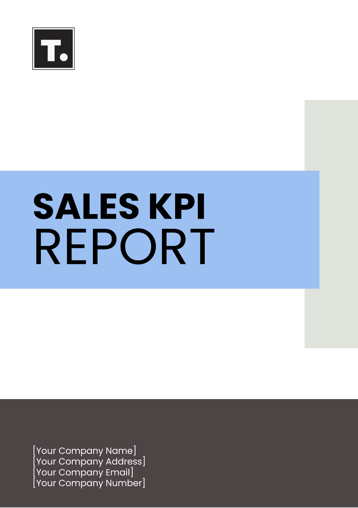 Sales KPI Report Template - Edit Online & Download