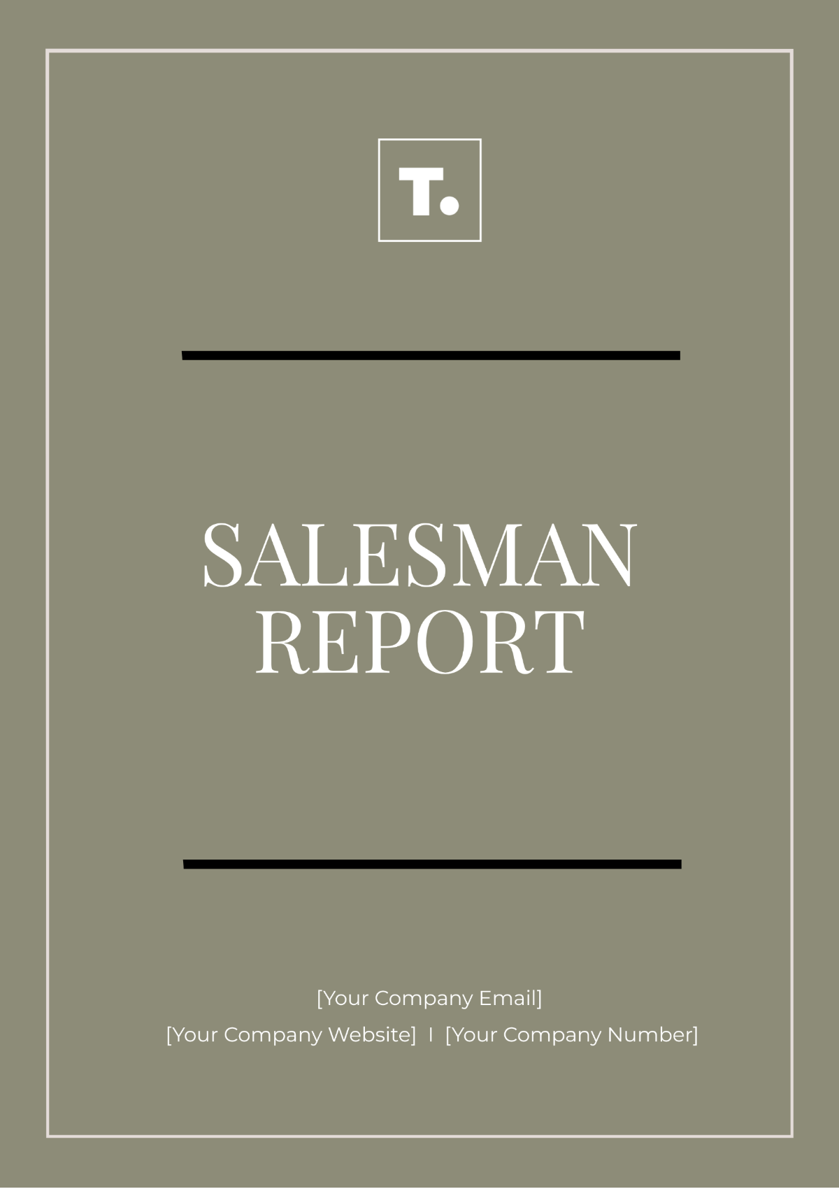 Salesman Report Template - Edit Online & Download