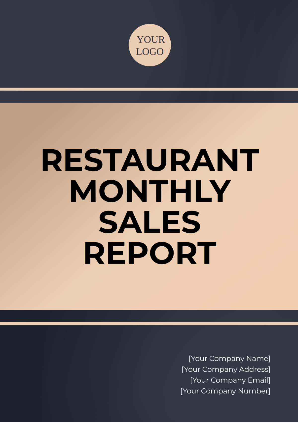 Restaurant Monthly Sales Report Template - Edit Online & Download