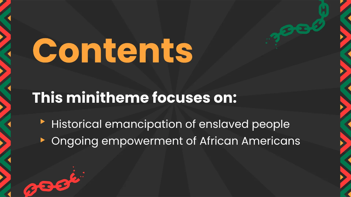Free Juneteenth Mini Theme Template to Edit Online