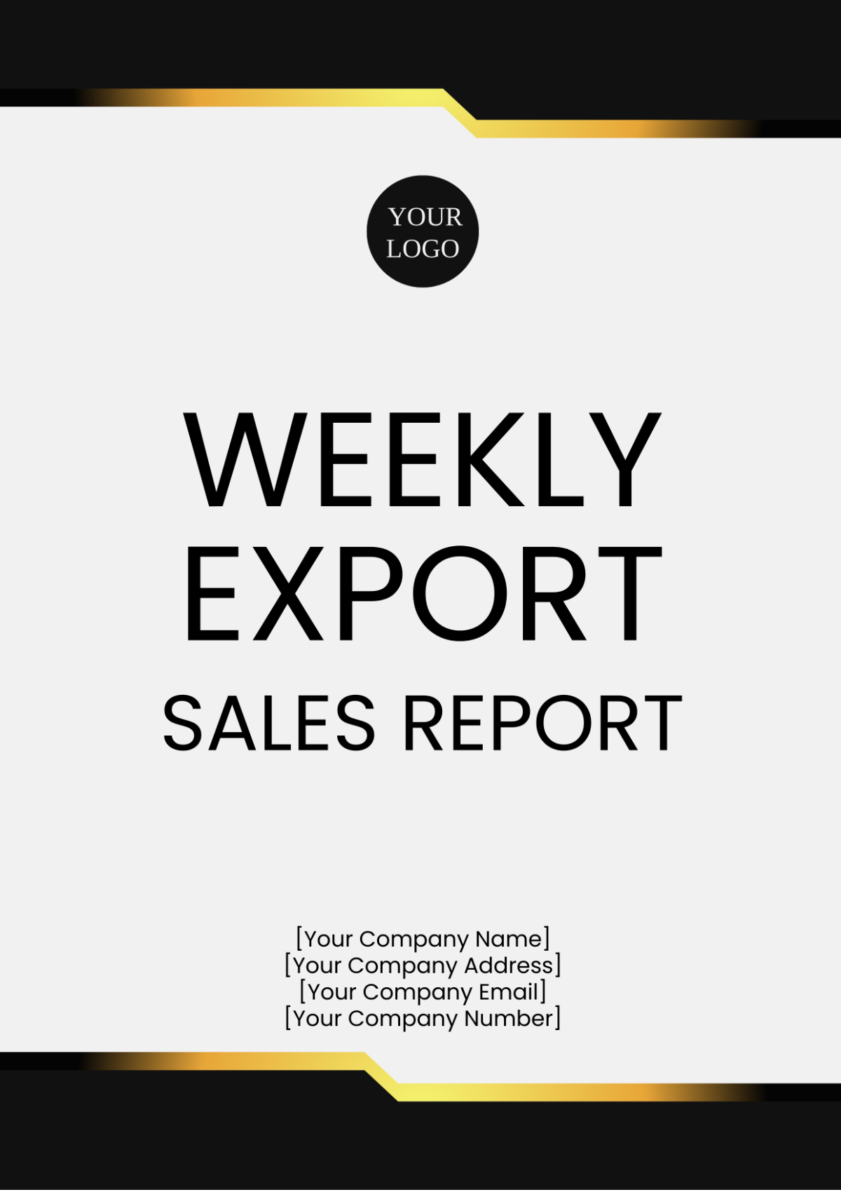 Weekly Export Sales Report Template - Edit Online & Download