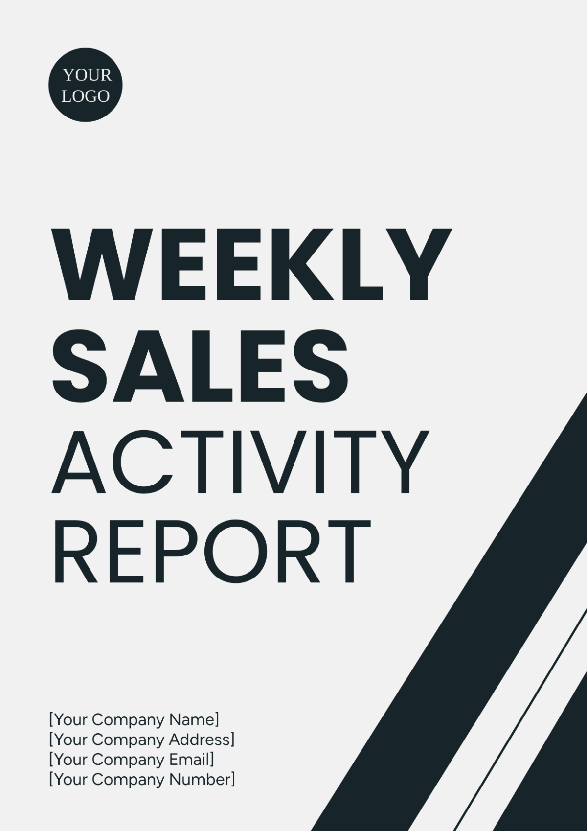 Weekly Sales Activity Report Template - Edit Online & Download