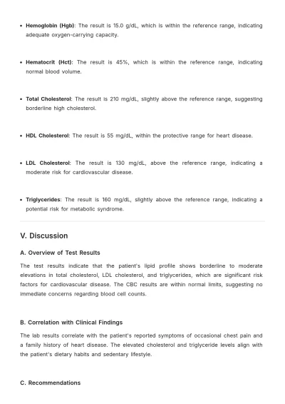 Free Medical Lab Report Template to Edit Online