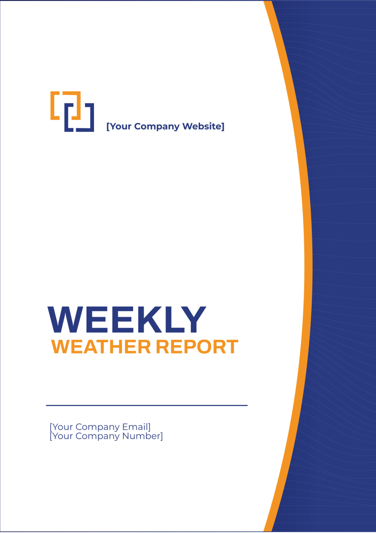 Weekly Weather Report Template - Edit Online & Download