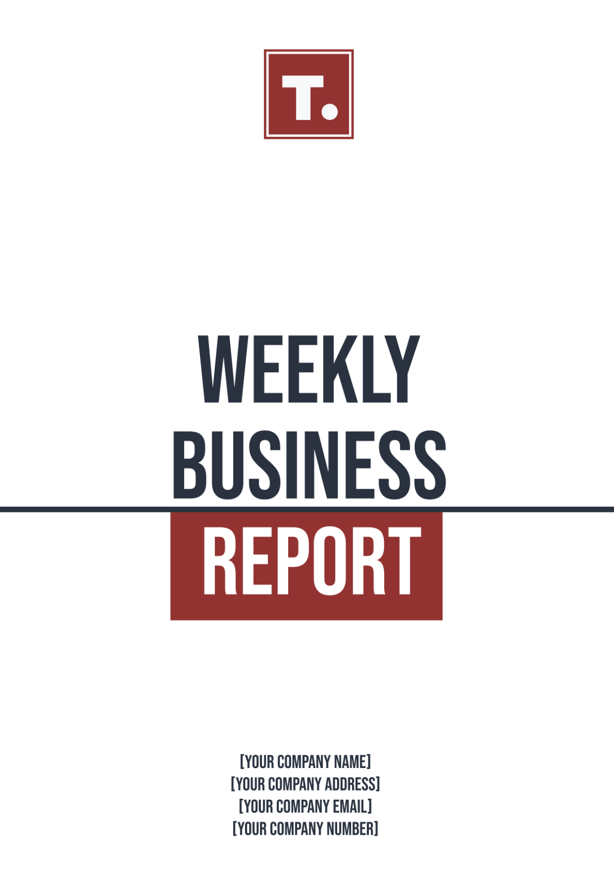 Weekly Business Report Template - Edit Online & Download