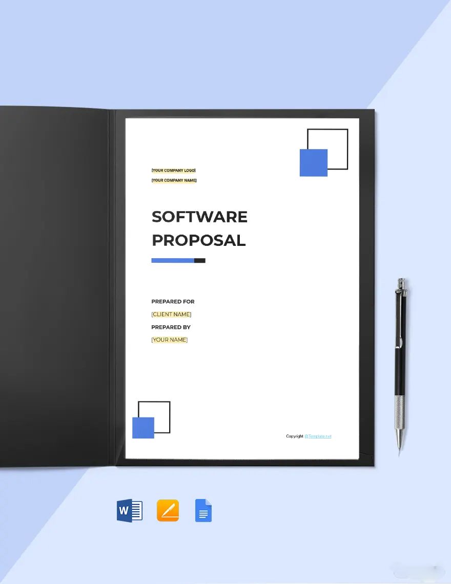 Sample Software Proposal Template