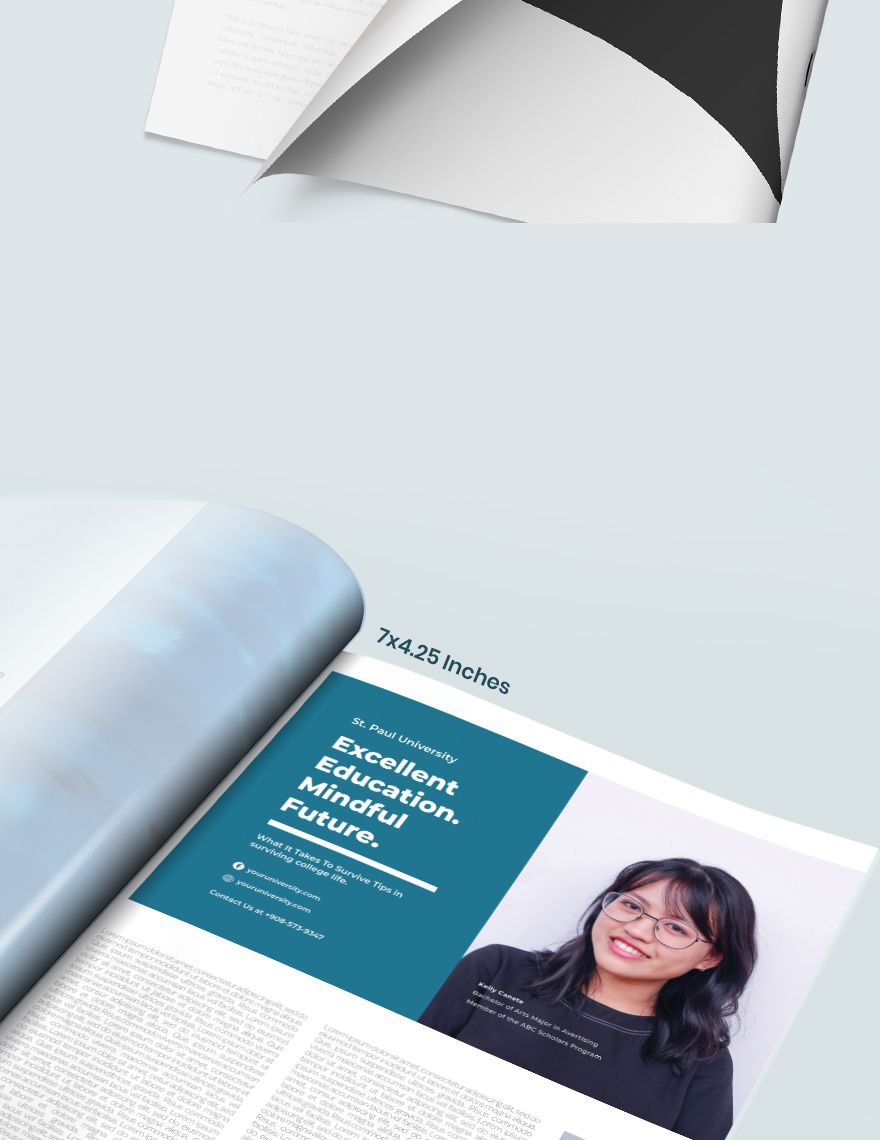 Student Campaign Magazine Ads Template