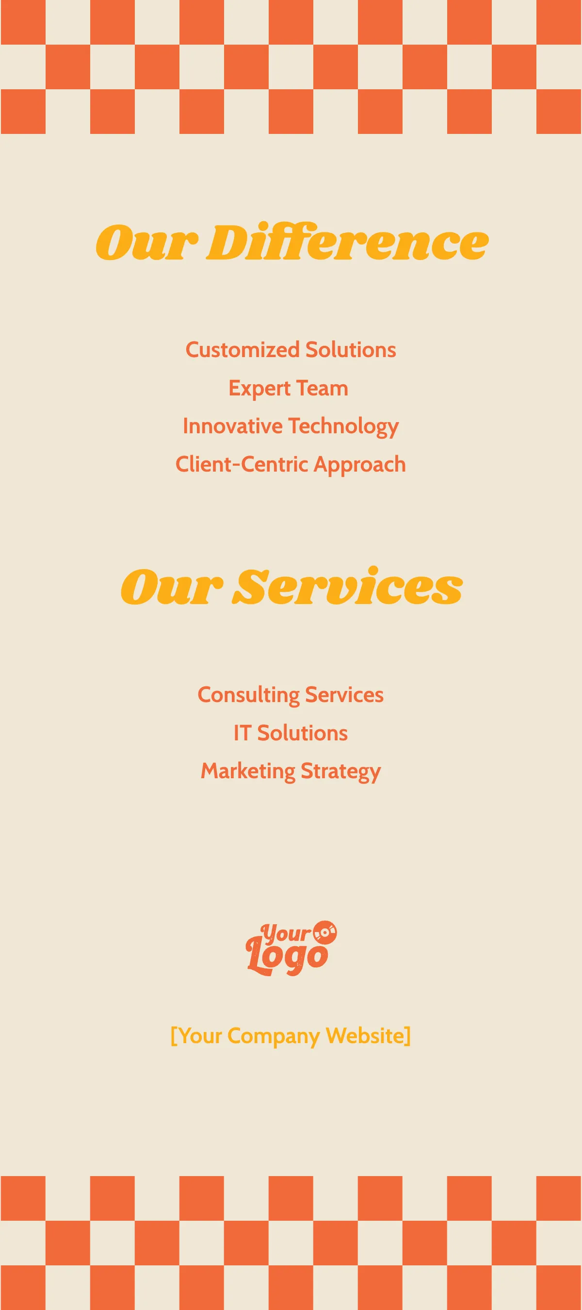 Free Retro Rack Card Template to Edit Online