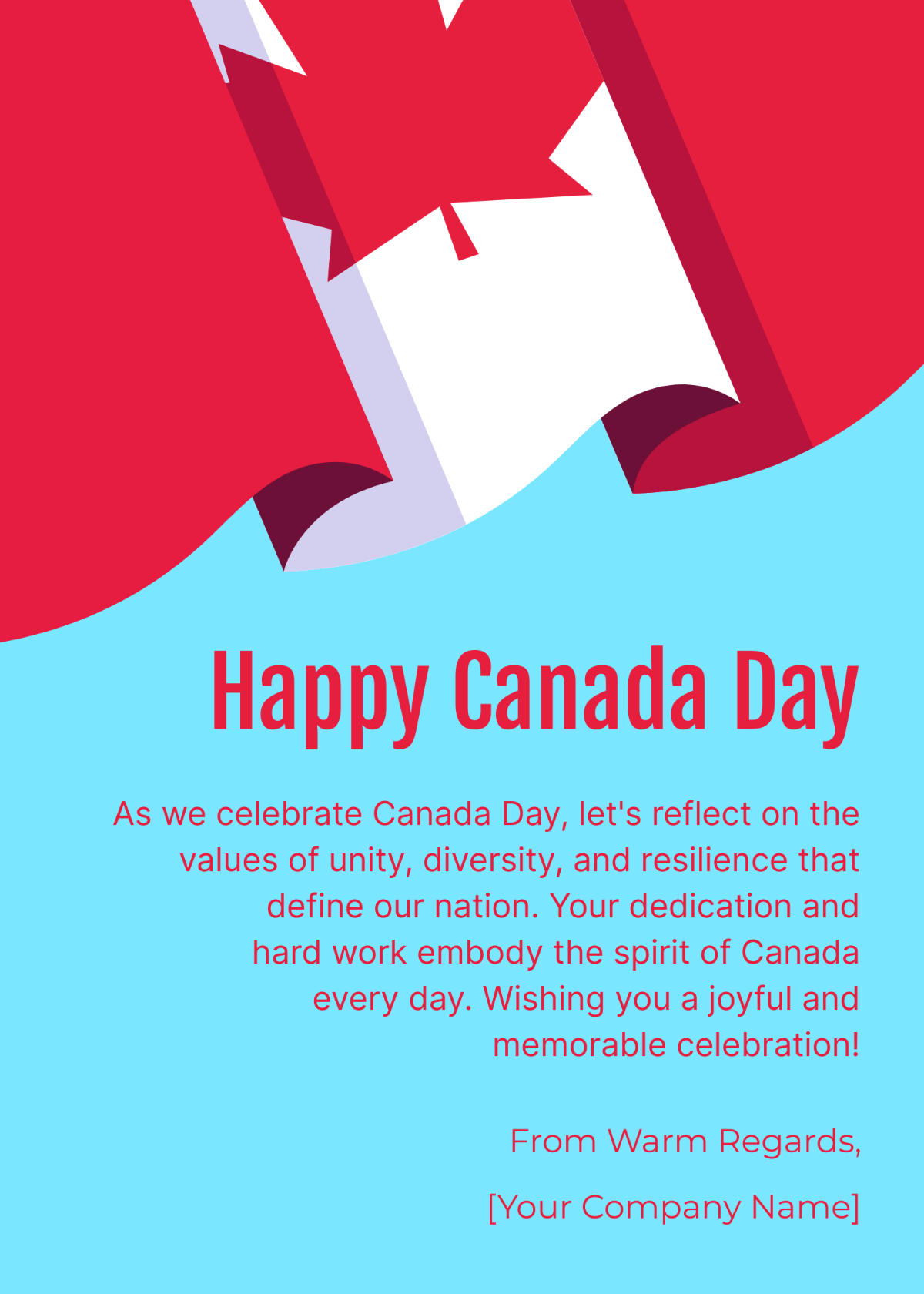 Canada Day Message To Employees