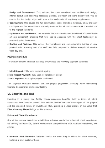 Free Spa Sales Proposal Template to Edit Online