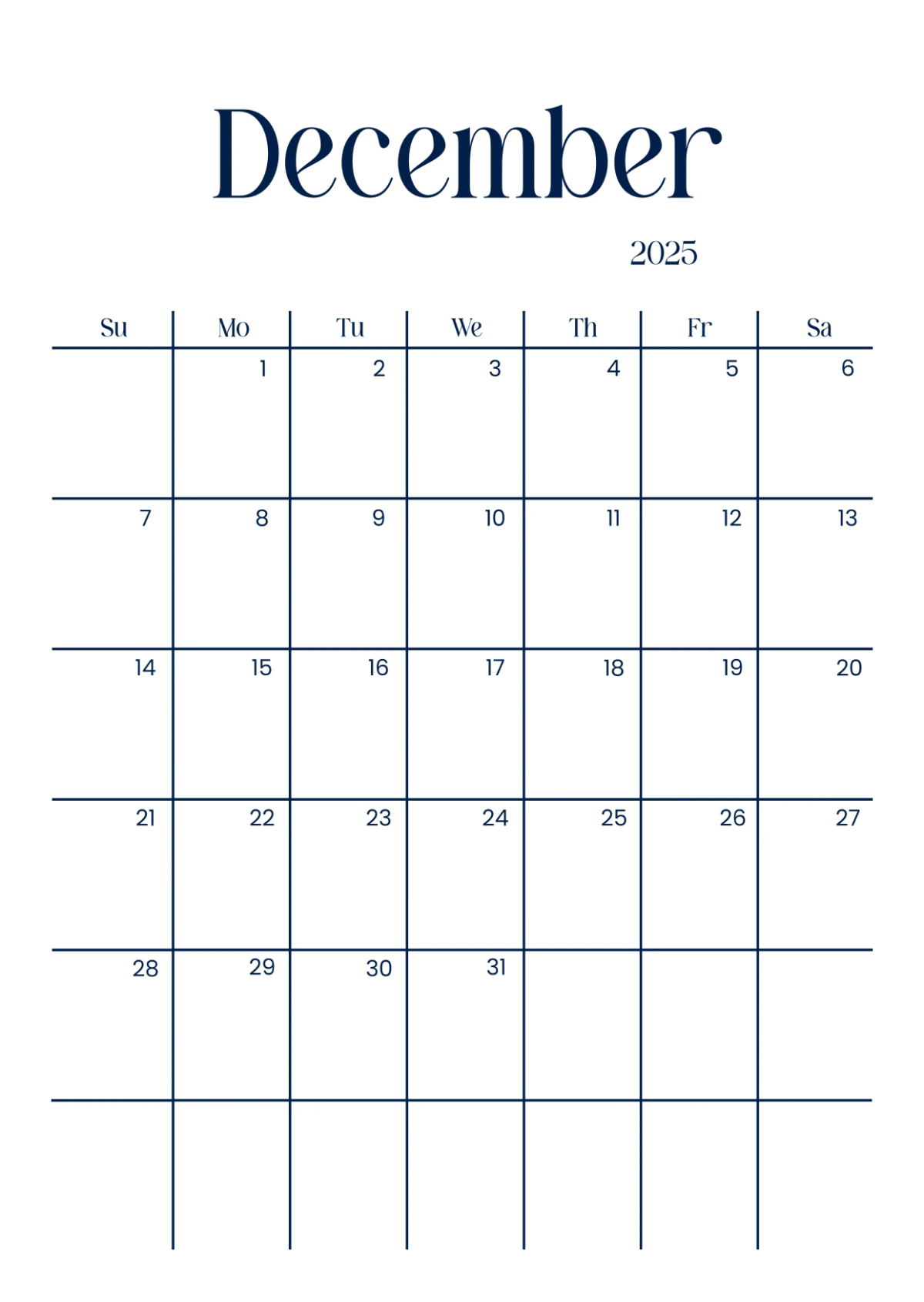 Free Restaurant Yearly Calendar Template to Edit Online
