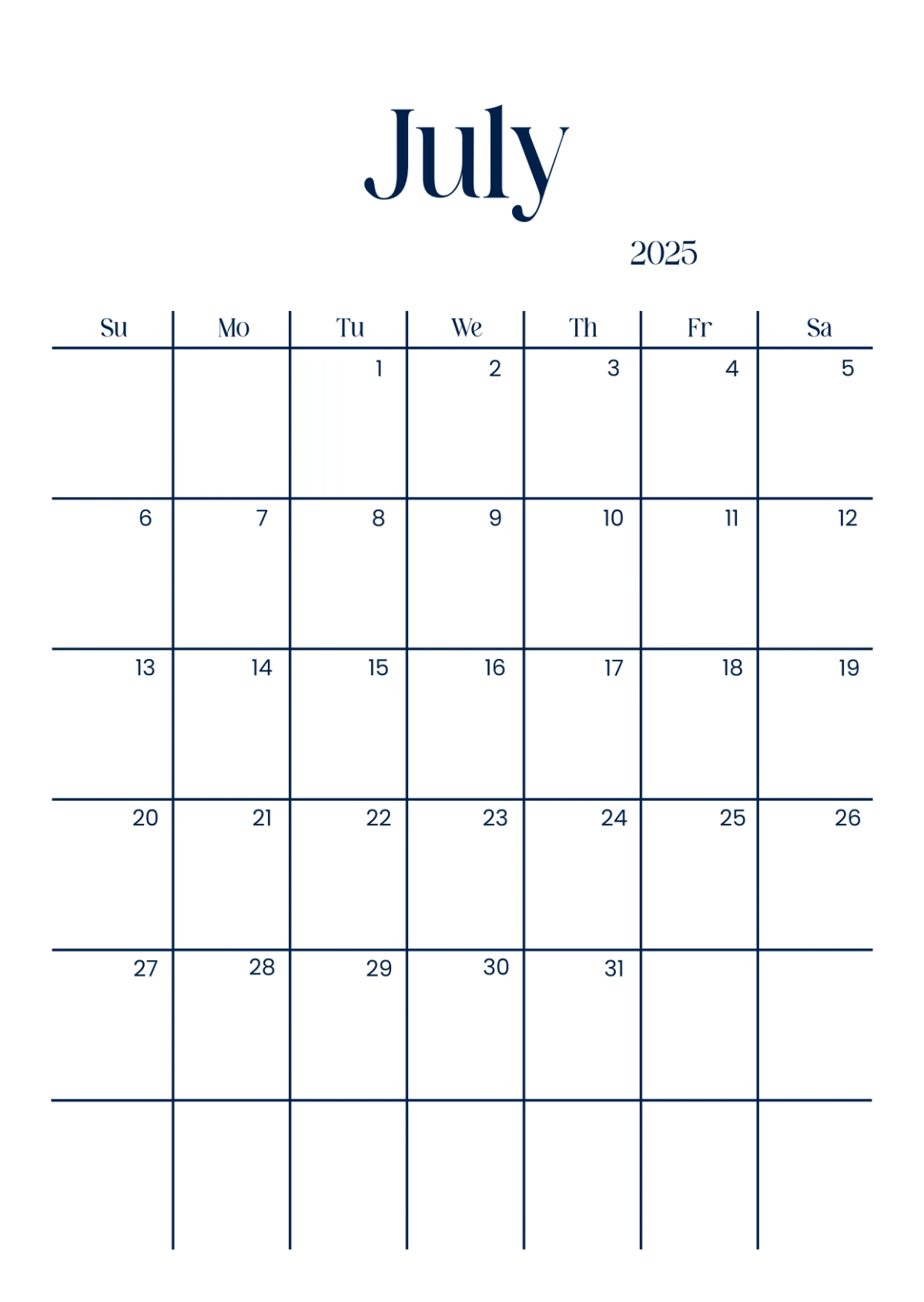 Free Restaurant Yearly Calendar Template to Edit Online