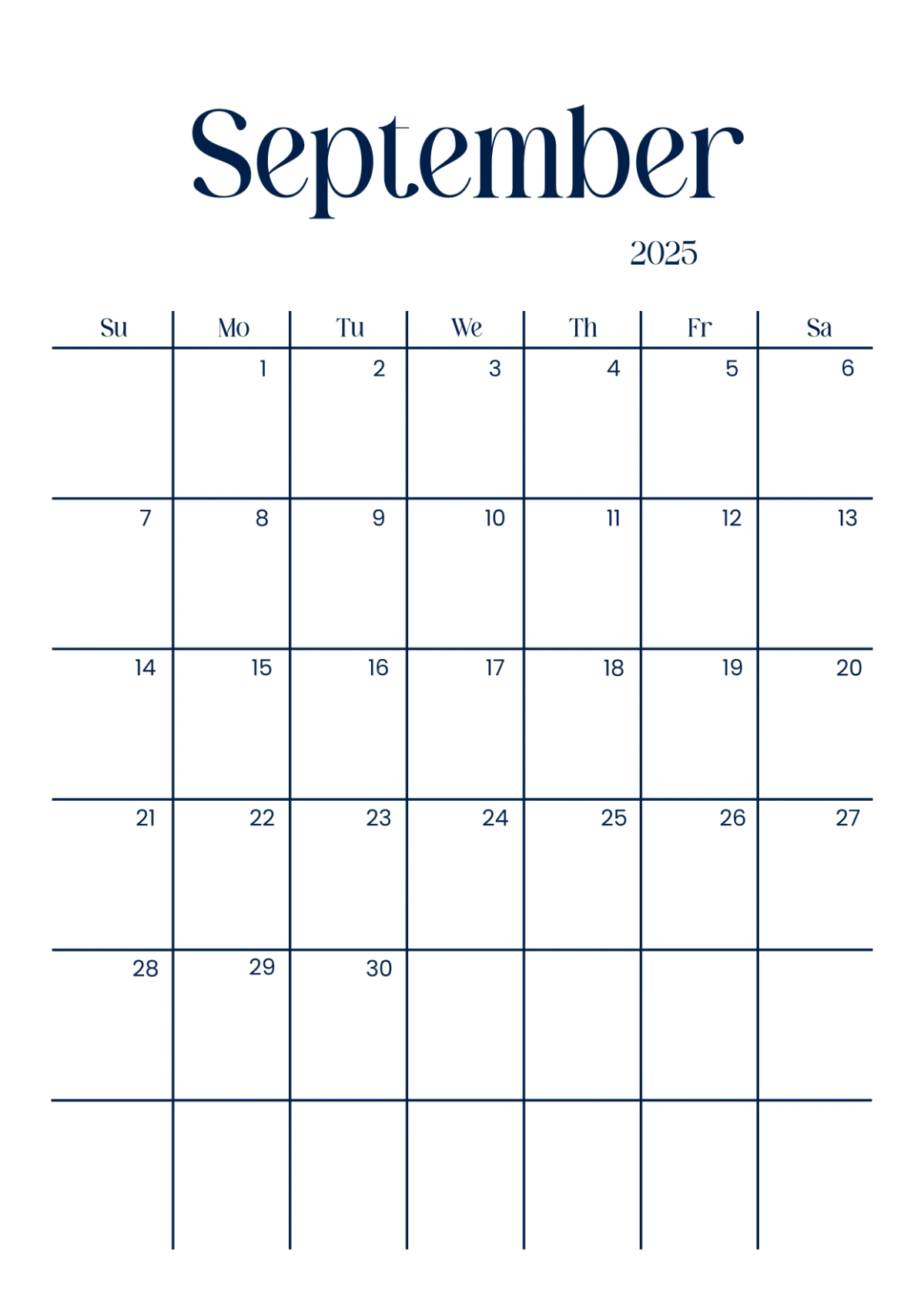 Free Restaurant Yearly Calendar Template to Edit Online