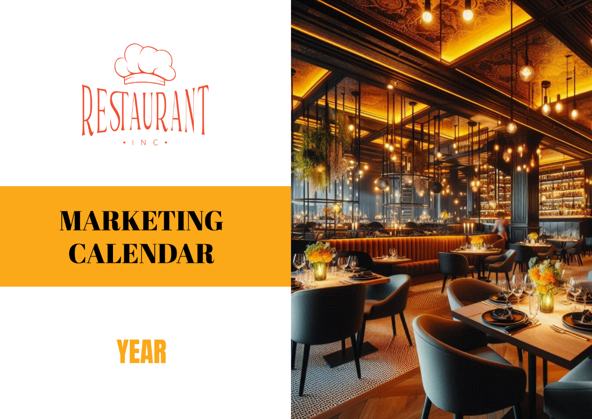 Restaurant Marketing Desk Calendar