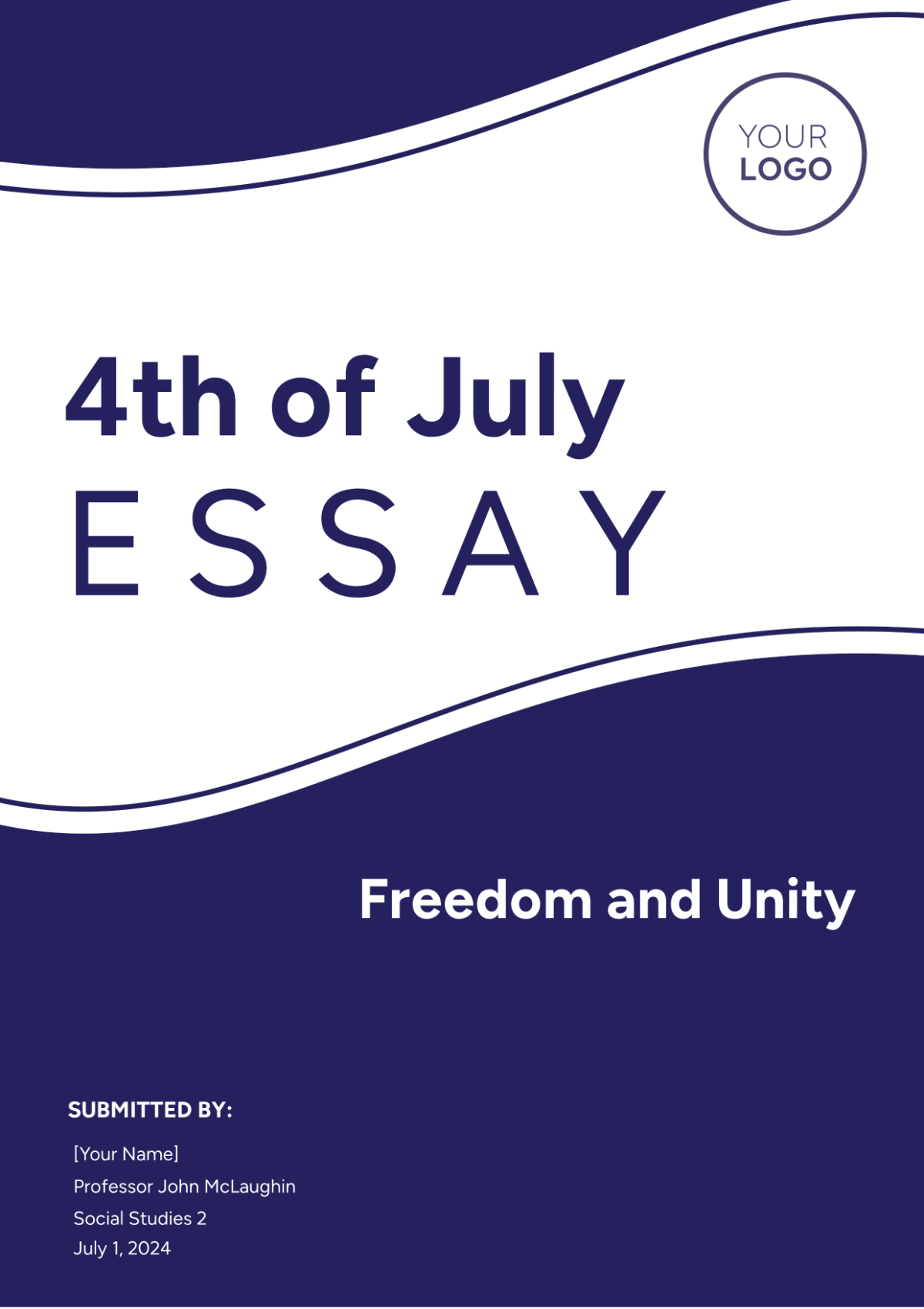 4th of July Essay Template - Edit Online & Download