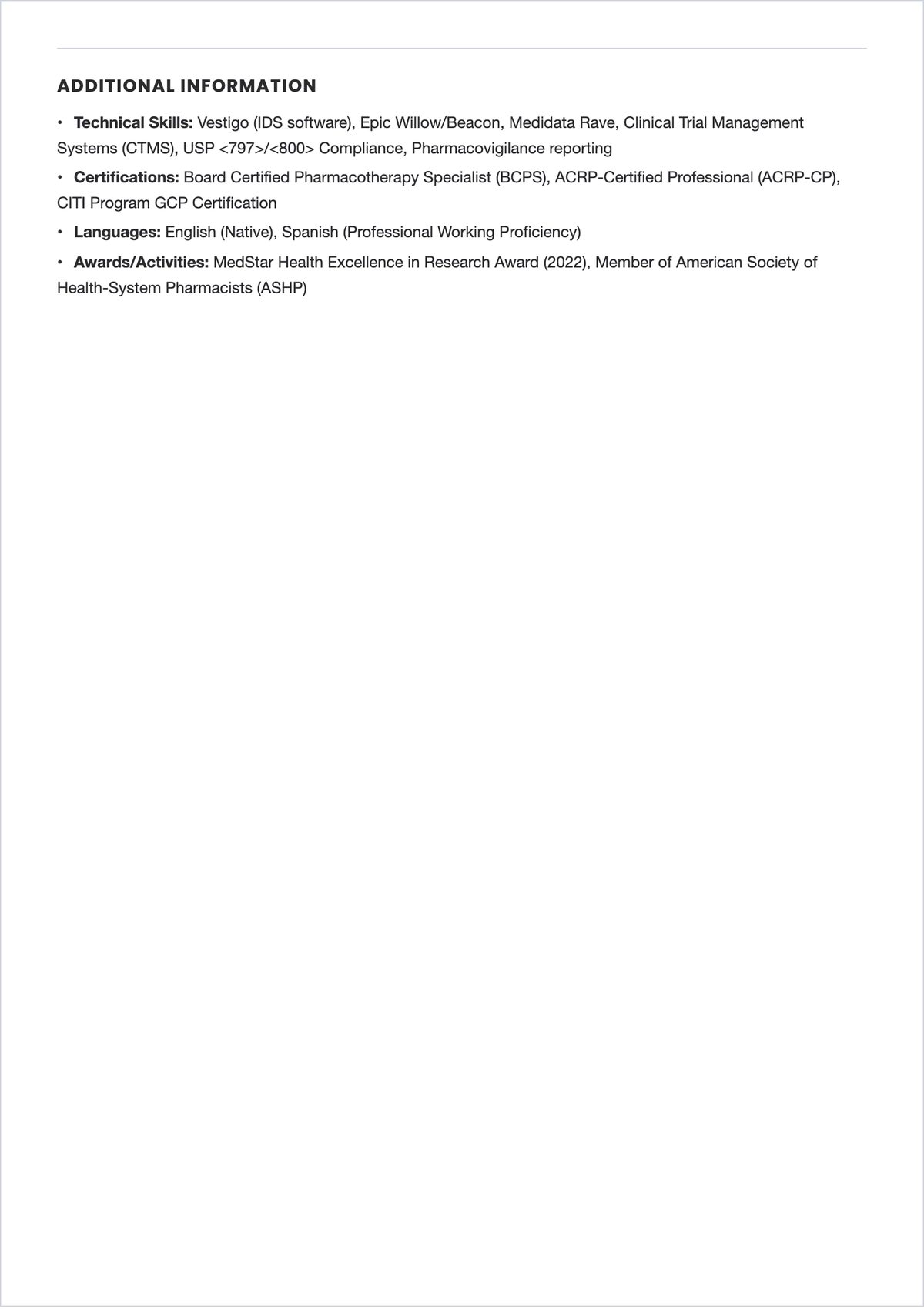 Free Research Nurse Pharmacist ATS Resume Template, AI Resume Builder