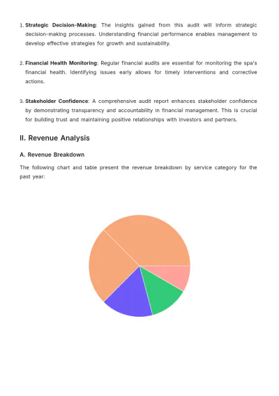 Free Spa Audit Report Template to Edit Online