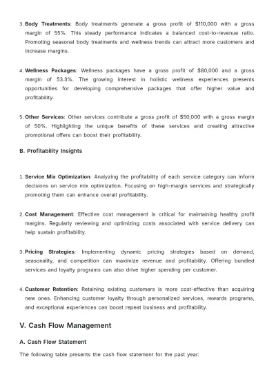 Free Spa Audit Report Template to Edit Online