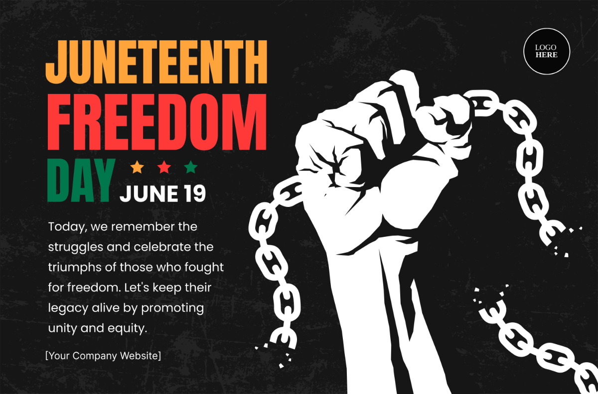Juneteenth Freedom Day Banner
