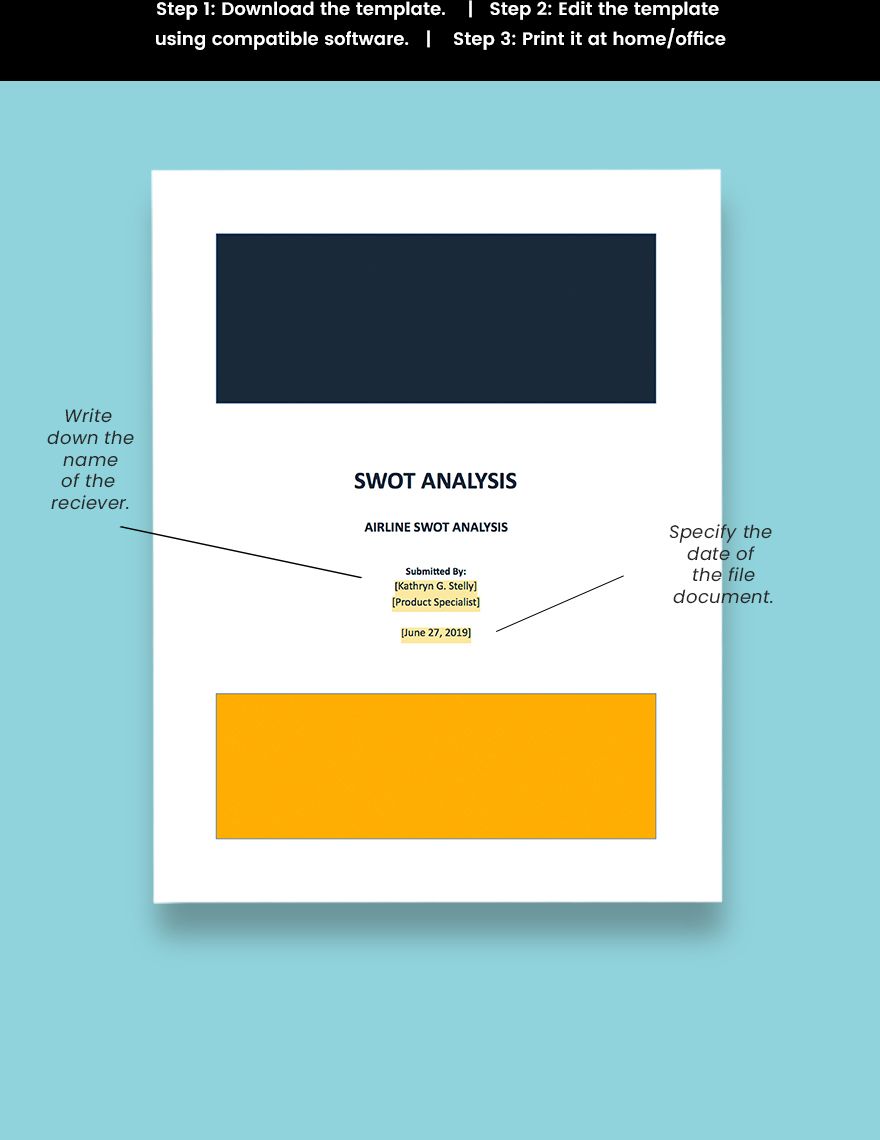 Airline SWOT Analysis Template