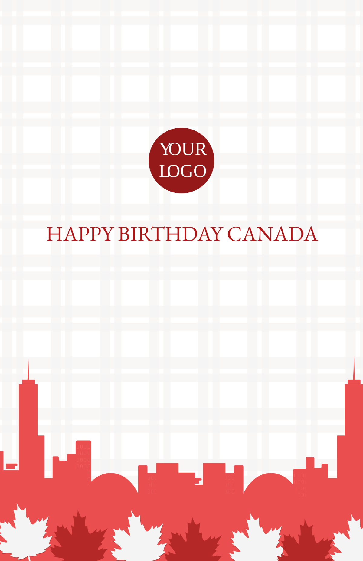 Canada Day Background Poster
