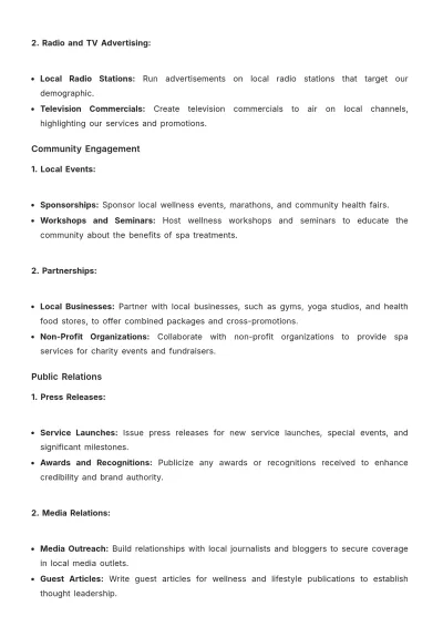 Free Spa Brand Strategy Template to Edit Online