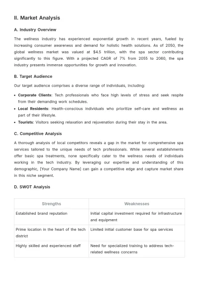 Free Spa Activity Proposal Template to Edit Online