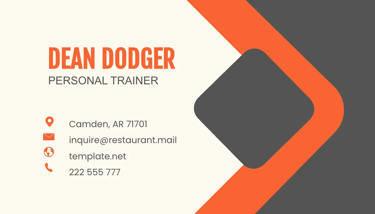 Free Restaurant Service Business Card Template to Edit Online