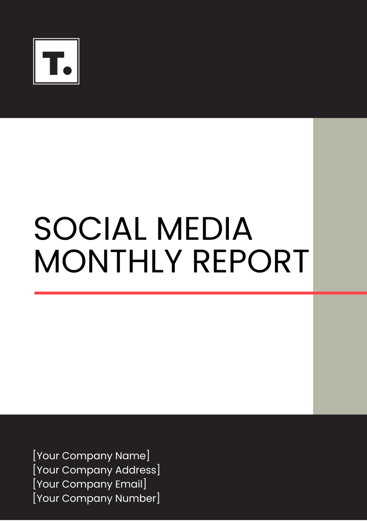 Social Media Monthly Report Template - Edit Online & Download