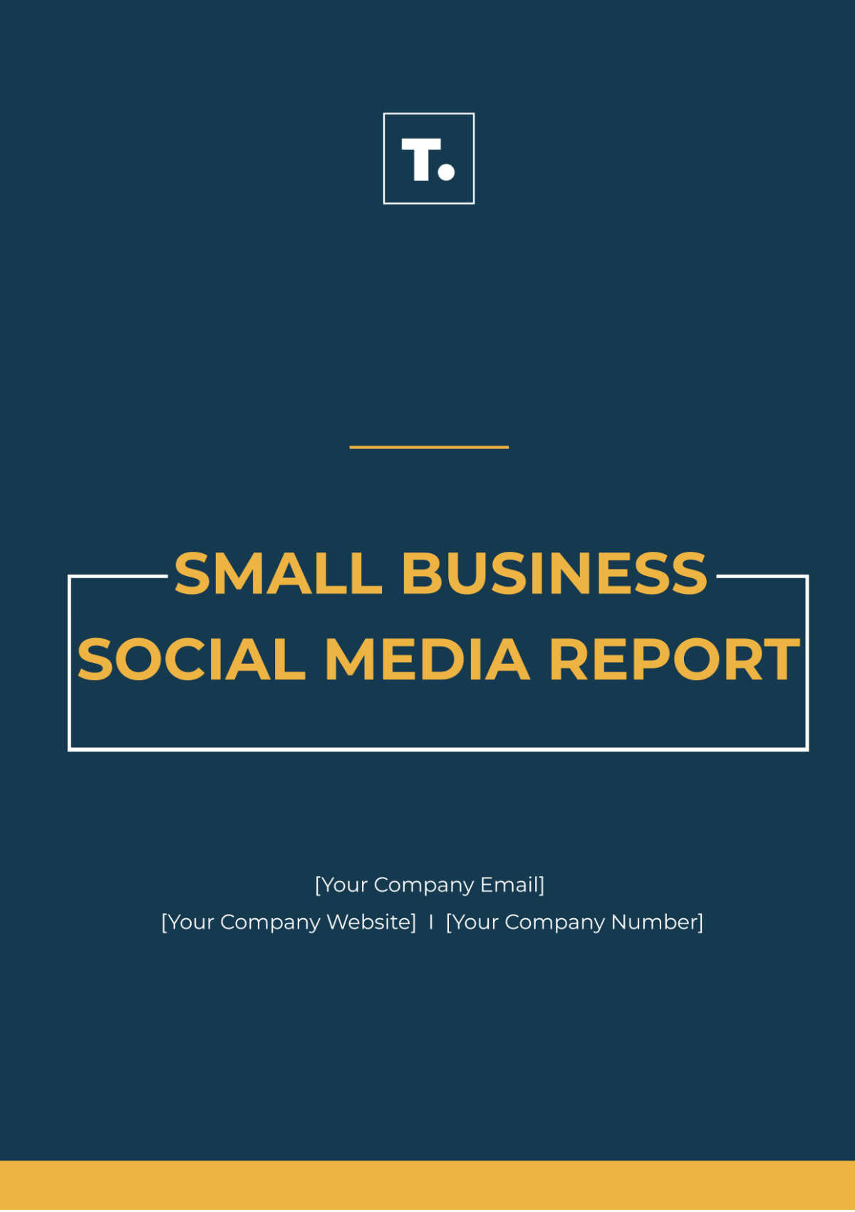 Small Business Social Media Report Template - Edit Online & Download