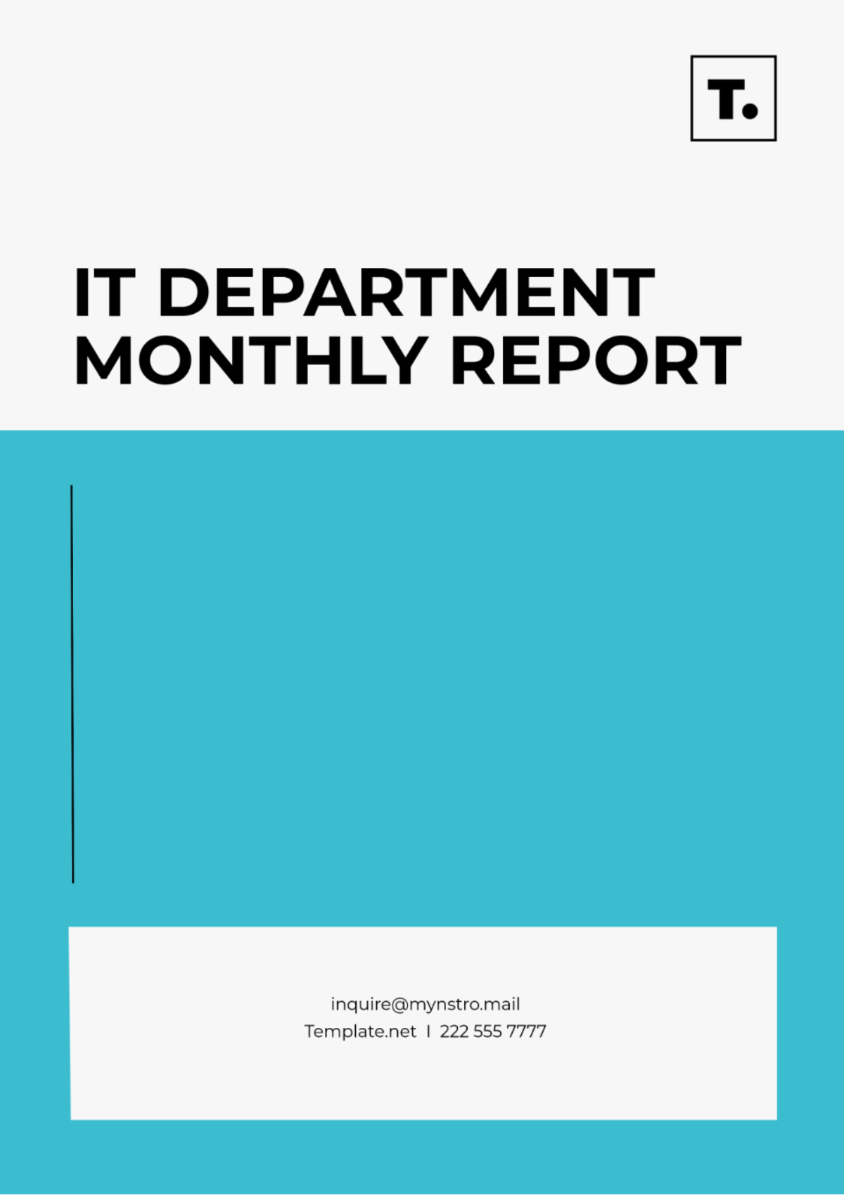 IT Department Monthly Report Template - Edit Online & Download