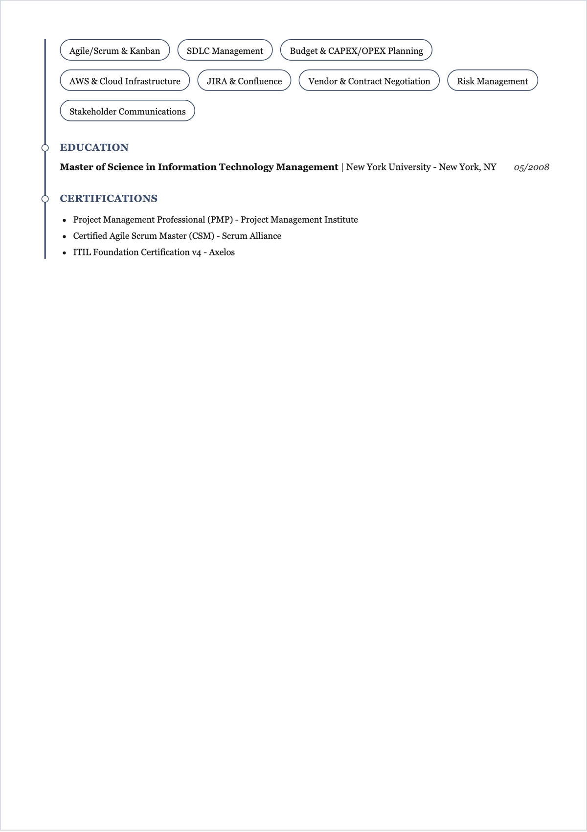 Free 2 Page ATS Resume Template, AI Resume Builder