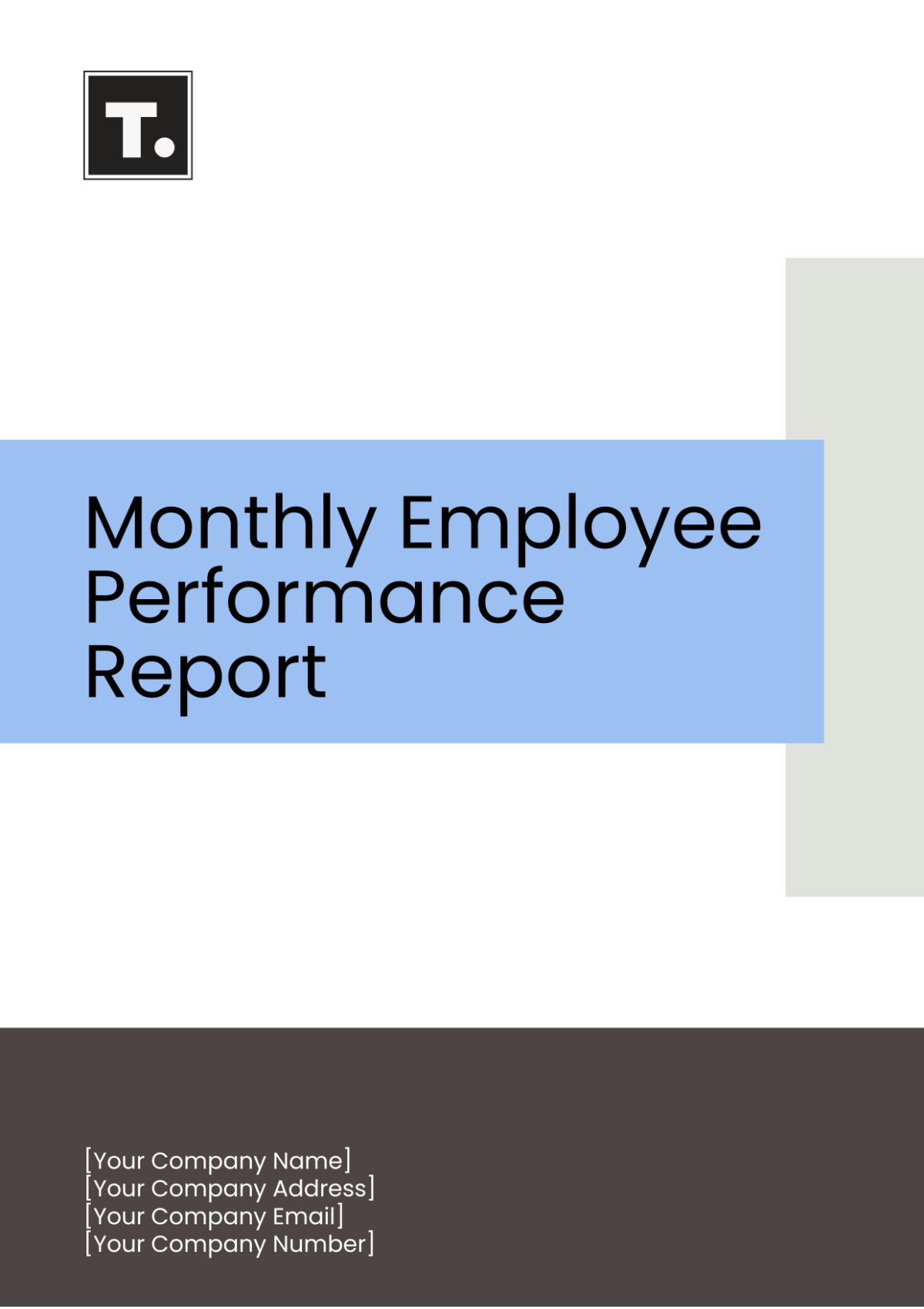 Monthly Employee Performance Report Template - Edit Online & Download