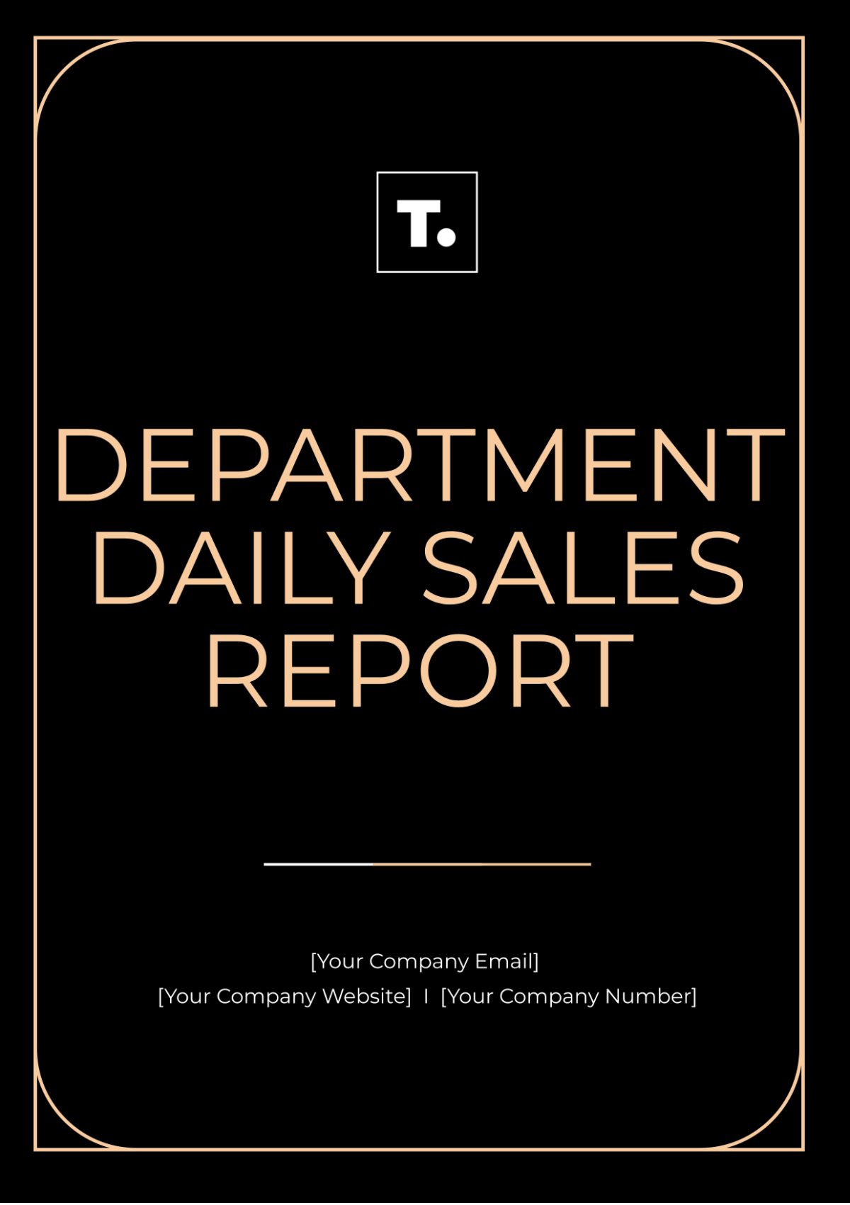 Department Daily Sales Report Template - Edit Online & Download